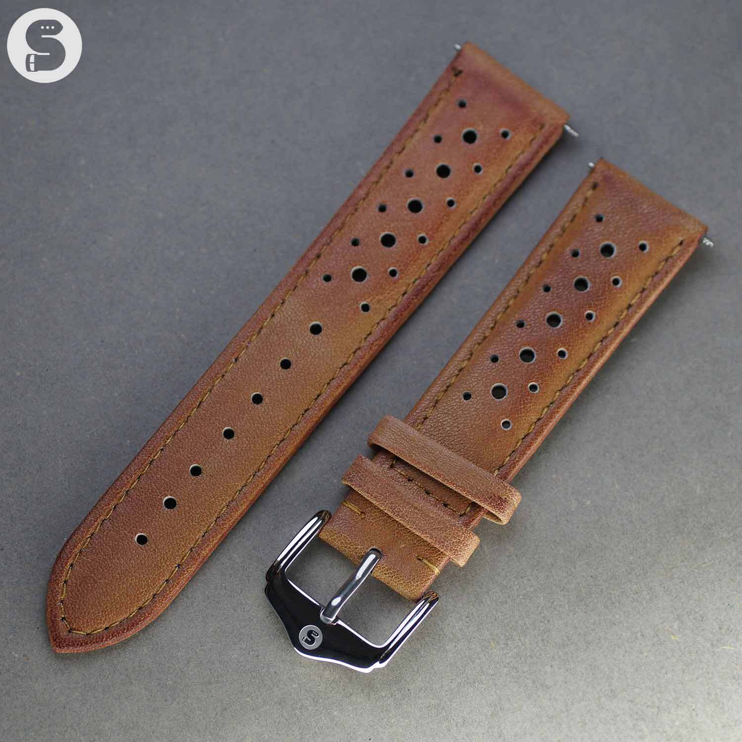 Pulsera De Cuero Vintage Racing II