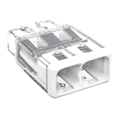 2773 Series 2-Port Push-In Wire Connector for Junction Boxes, Electrical Connect