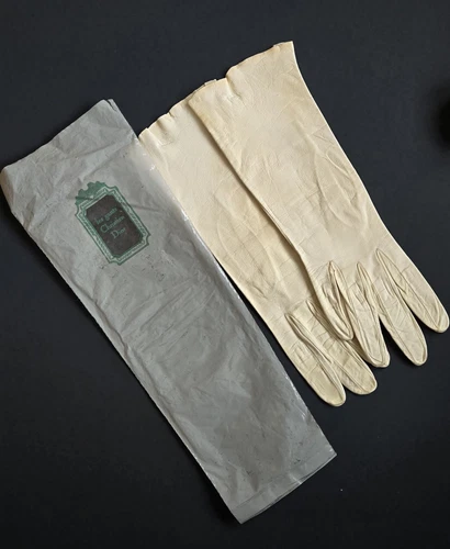 Gants cuir femme vintage Christian Dior taille 6 1/2