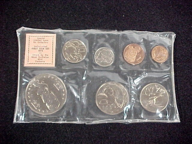 1972 COOK ISLANDS - Special Limited Issue - Uncirculated First Coin Set