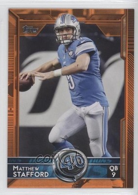 2015 Topps Topp 60 Factory Set Hobby Orange 38/75 Matthew Stafford #335 o7m