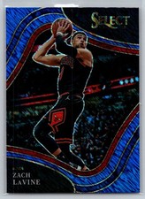 2021-22 Panini Select #275 Zach LaVine Blue Shimmer Prizms