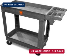 WEN 73009 500-Pound Capacity 40 by 17-Inch Two-Shelf Service Utility Cart