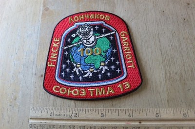 SOYUZ TMA-13 - 100TH SOYUZ FLIGHT SPACE PATCH 