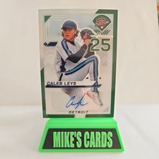 2025 Panini Prospect Edition Baseball Caleb Leys Green PRIZM SP #83 Auto