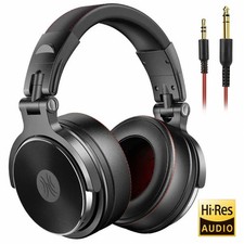 Over-Ear Wired Headphones with Microphone, 1.97 in Driver, Detachable Cable