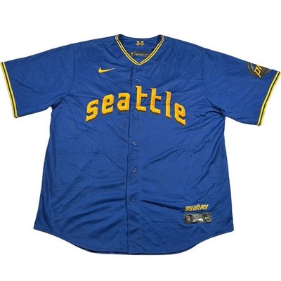 Nike Seattle Mariners MLB Trikot Herren XL City Connect blau Shirt Castillo #58