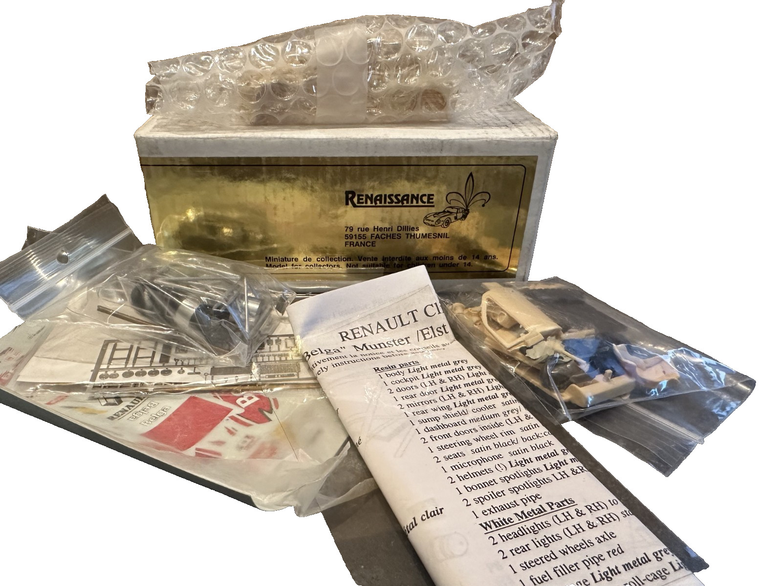 Clio Maxi Gr.A Spa 1995 Renaissance 1/43 kit miniature de prestige