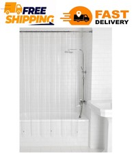 Clear Shower Curtain Liner Anti-Bacterial PEVA 70x71 Water Repellent Mainstays