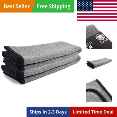 Auto 879-2 Professional Microfiber Waffle Drying Towel, 25 in. x 36 in, 2-Pack