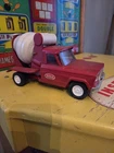 Vintage Tonka Jeep Cement Mixer Truck Pressed Steel