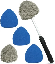Car Windshield Cleaning Tool, Car inside Window Cleaner Tool with Extendable Han