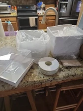 20 Pack 7x7x4 Cake Boxes with Clear Lids for 4-6 Inch Cakes, Treats or Desserts