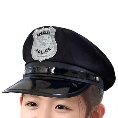 Déguisement de chapeau de police pour enfants pour les fêtes de carnaval, - Photo 1/4