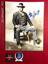 Timothy Olyphant autographed signed 11x14 photo Deadwood Beckett COA
