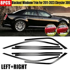 For 2011 2012-2023 Chrysler 300 Side Window Chrome Delete Film Blackout Trim Ea For 2011 2012-2023 Chrysler 300 Side Window Chrome Delete Film Blackout Trim Ea