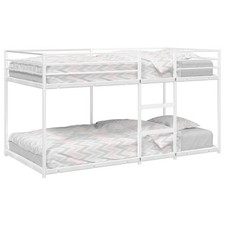 Image of Bunk Bed without Mattress White 90x190 cm Steel