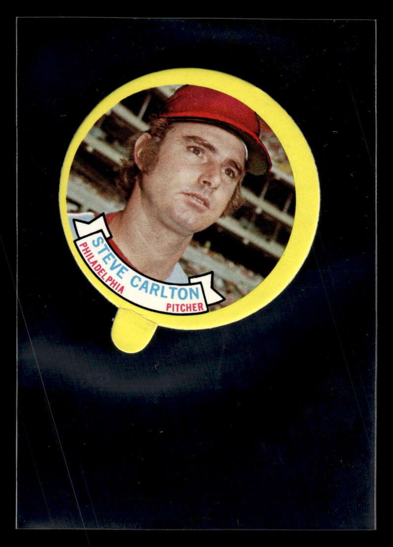 Steve Carlton Baseball Cards 1973 Topps Candy Lids trading card — raw and PSA graded price guide