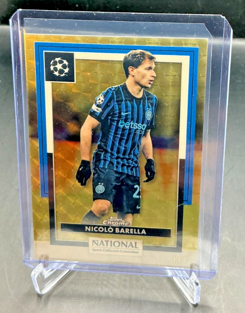 2026 Topps Chrome National NSCC NICOLO BARELLA 1/1 Superfractor