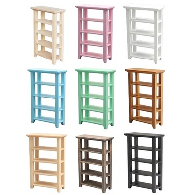 Dollhouses Miniature Furniture Shelf with Four Tiers for Miniature Plant