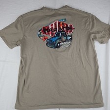 Snap-On T-Shirt Mens Truck Garage Size Tan Red White Blue XXL