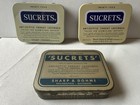 Lot of 3 1930's-1950's Sucrets Throat Lozenge Tin Historic & Collectible! — photo 1