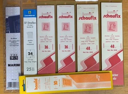 Hawid-Leuchtturm-Marini mounts, selfadhesives, transparent - 13 packets / M540