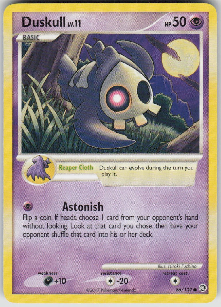 Pokemon Duskull Common Secret Wonders 86/132 LP
