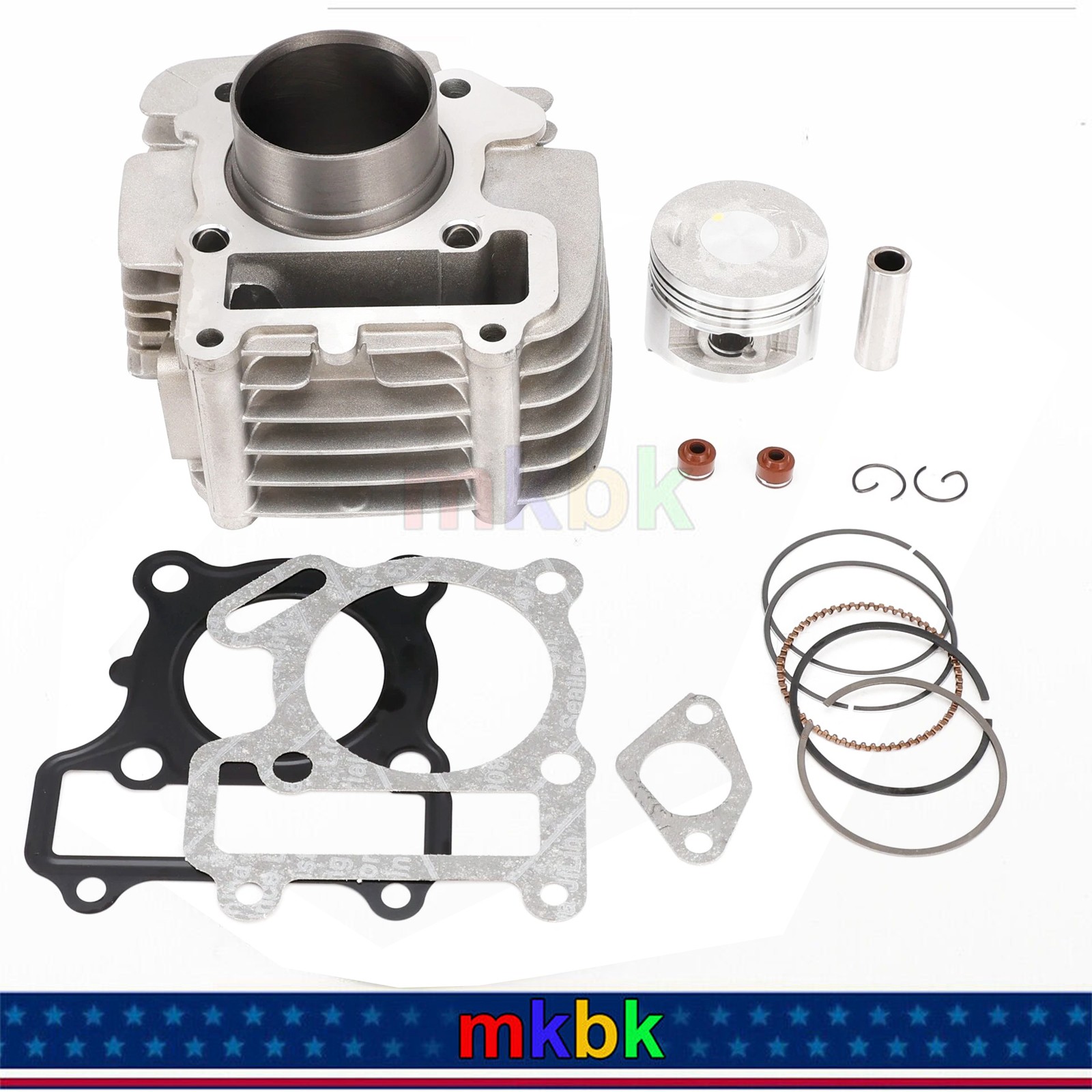 Complete Cylinder Barrel Piston Gasket Kit For Yamaha TTR110 TTR110E 2008-2025