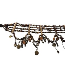 Chico's BROKEN Beaded Multi Layer Belt Crafting Repurpose Boho Art Decor