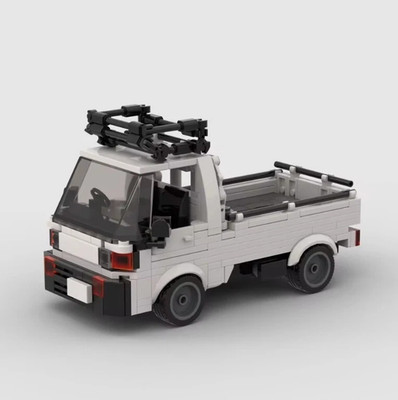 LEGO MOC Japanese Mini Truck Kei Keitora Pickup Building Bricks 348pcs -Not Lego