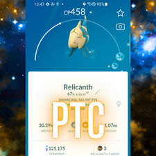 Pok mon Shiny Relicanth  mini PTC  Go  