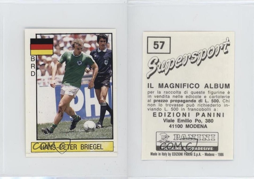 Figurine Panini Supersport 1986 - N°29 - Ronald Koeman (Pays-Bas) - Avec Veline