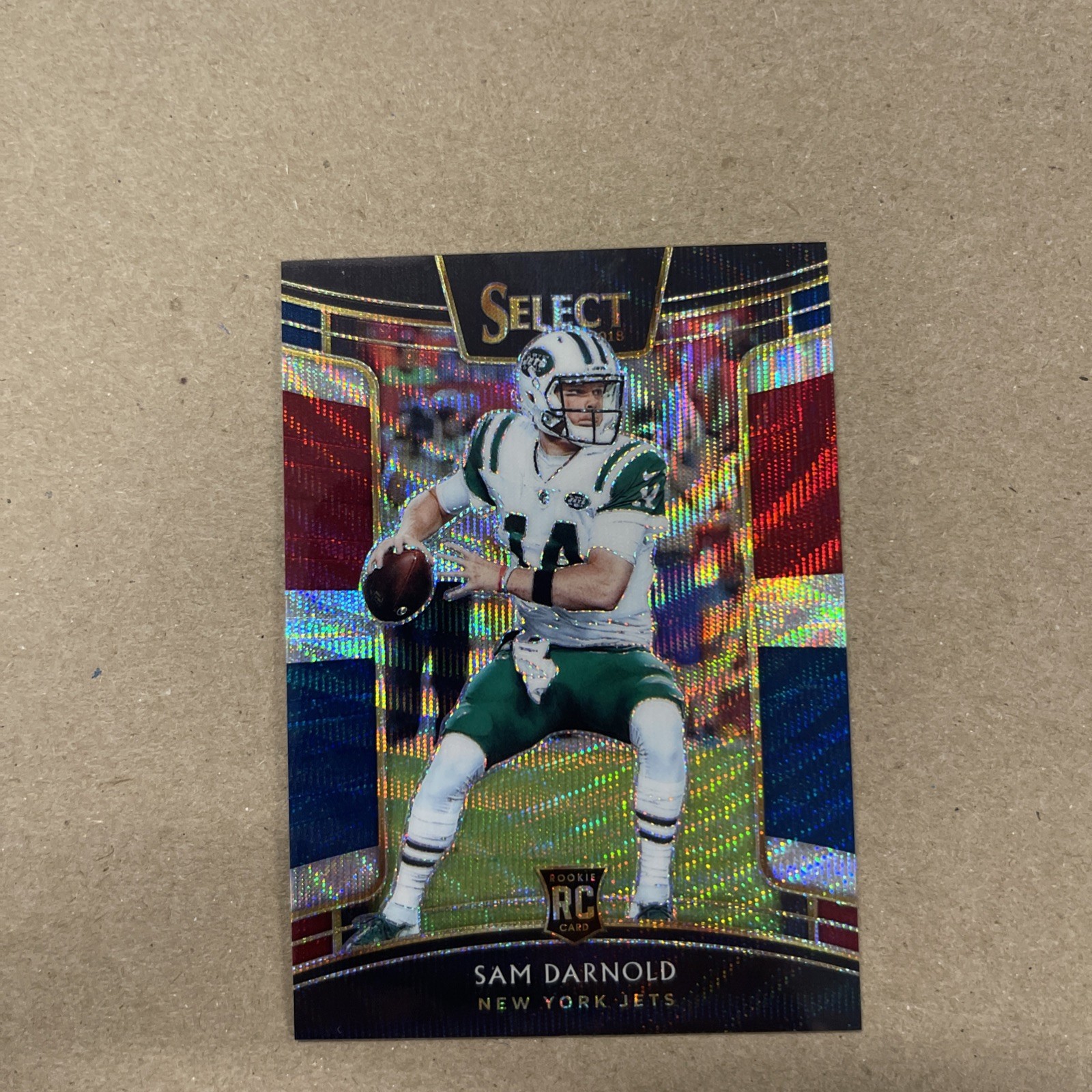 2018 Panini Select - Concourse Sam Darnold #18 Tri-Color Prizm /199 (RC)
