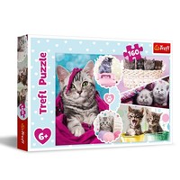 Puzzle 160 Teile Niedliche Katzen Trefl Ab 6 Jahren, Kinderpuzzle
