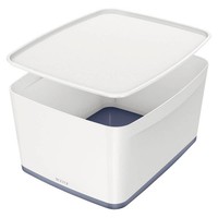 Leitz Mybox Aufbewahrungsbox 18,0 L Perlweiß/Grau 38,5 X 31,8 X 19,8 Cm, 1 St.