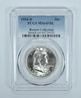 1954-D Franklin Half Dollar Boston Collection MS64 FBL PCGS Blue Label *0206