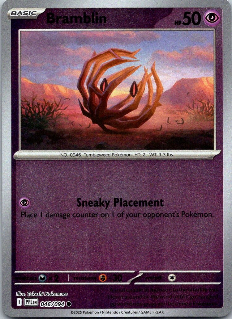 Bramblin Reverse Holo Common ME02: Phantasmal Flames - 046/094 NM