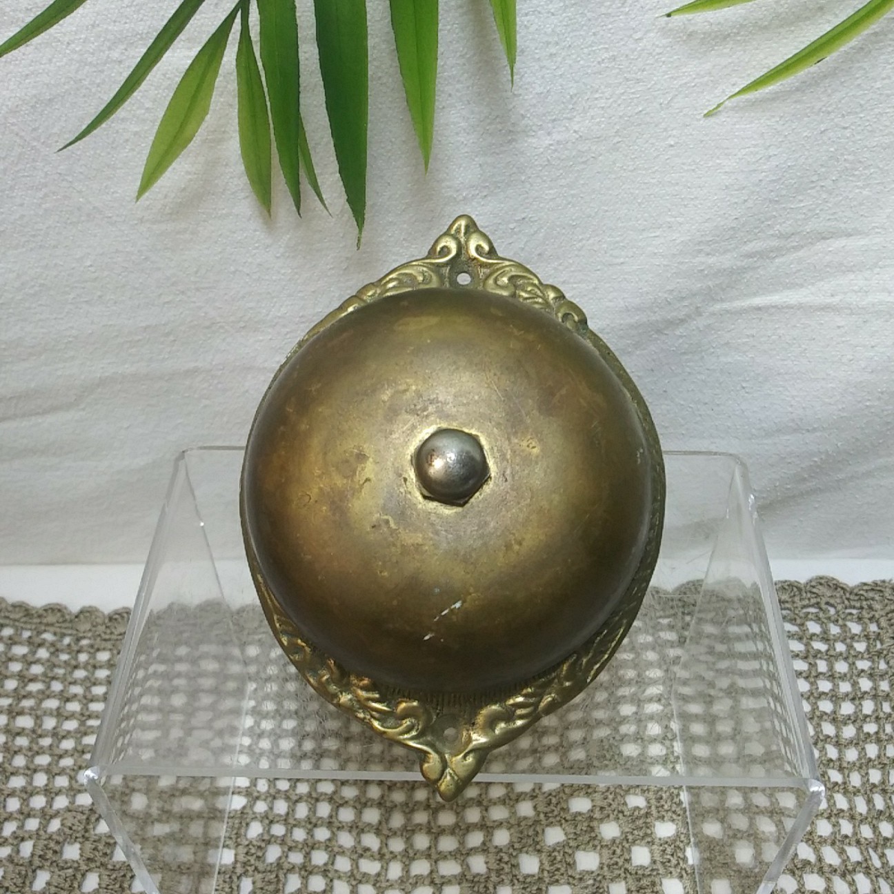 Vintage Brass Victorian Style Mechanical Twist DoorBell Bell