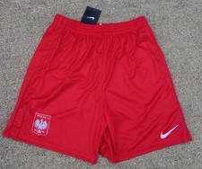 POLAND Soccer NIKE Shorts, red color, new/tag, YOUTH  Men's SIZES