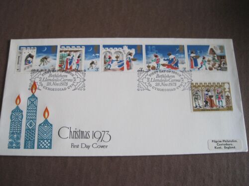 GB 1973 Christmas FDC with Bethlehem cancellation 10-6