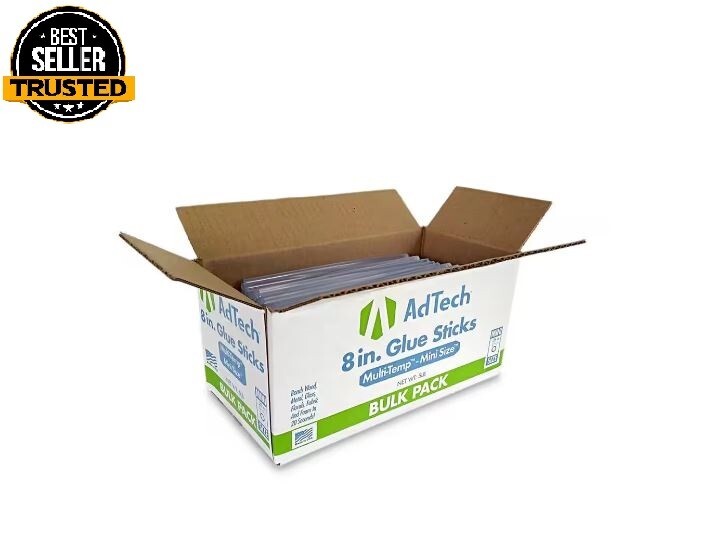 8 In. Mini Size Glue Sticks (5 Lbs. Bulk Pack), Clear Inch Hot Adtech Lb
