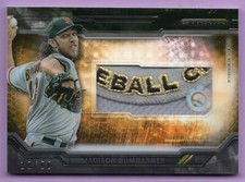 2015 TOPPS STRATA CLEARLY AUTHENTIC RELICS BLACK #CARCMB MADISON BUMGARNER /50
