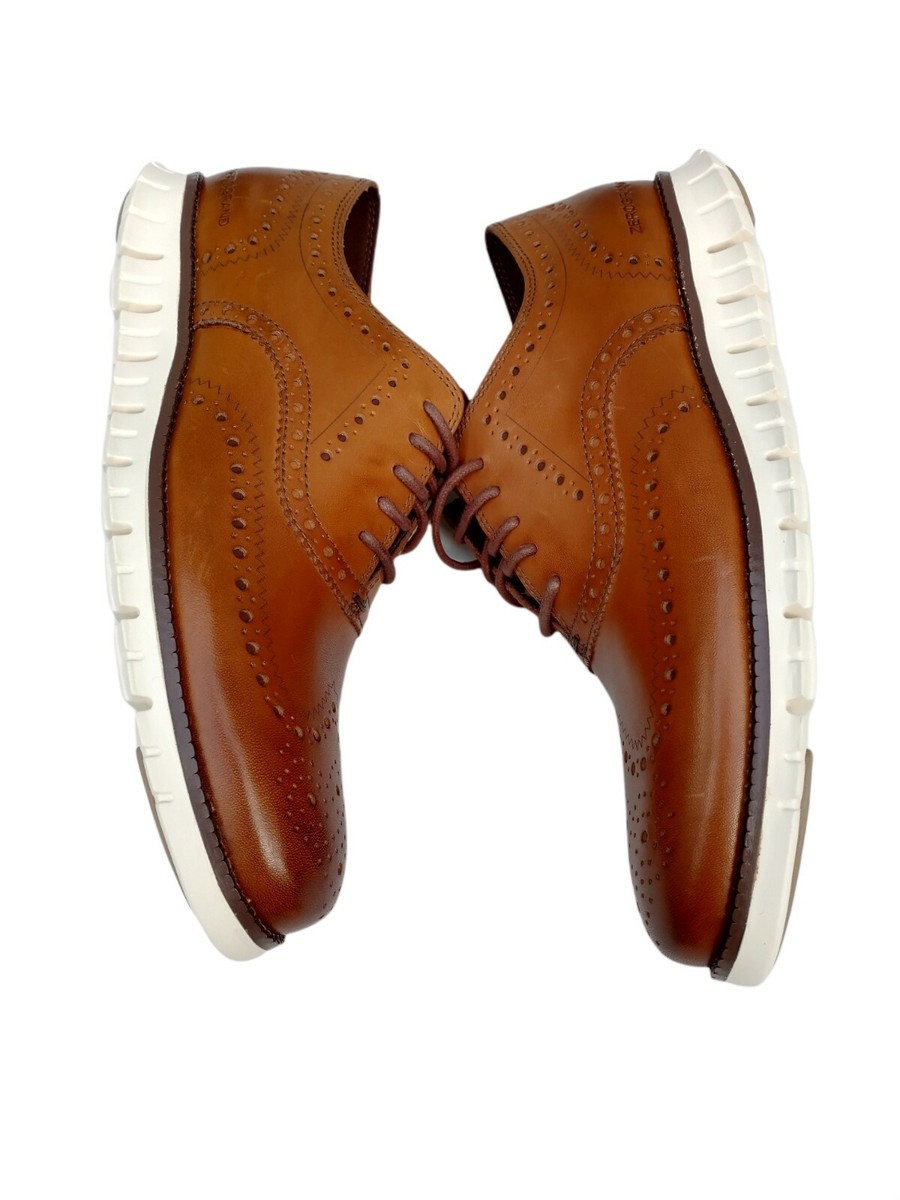 Cole Haan ZeroGrand Wingtip Oxford Shoes Brown British Tan  display picture 3