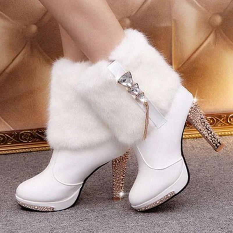 Ankle high winter boots cheap
