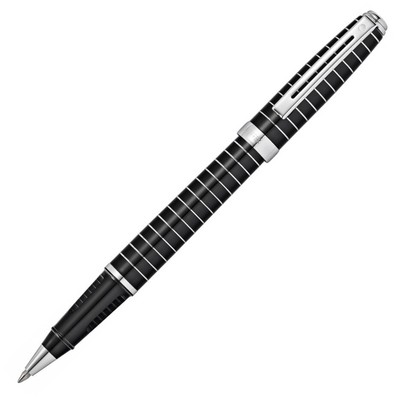 SHEAFFER Prelude Rollerball Pen - Black Lacquer Chrome Rings - NEW