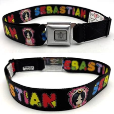 Buckle Down Black Nylon Chibi Sebastian Black Butler Seatbelt Belt Unisex OSFM