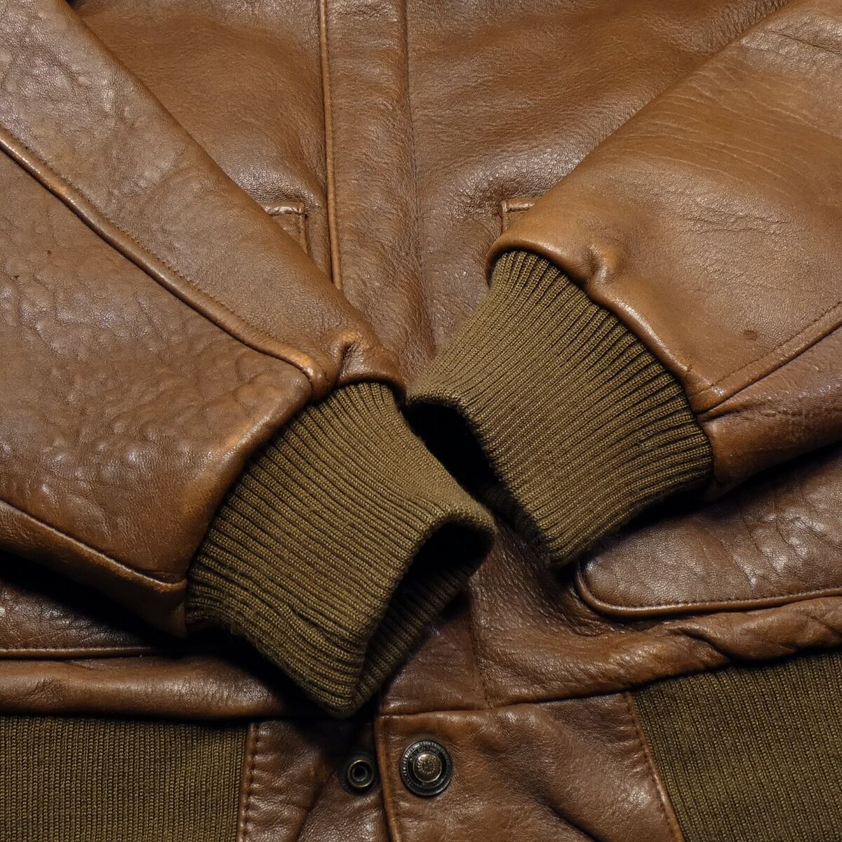 Leather Flight Jacket A-2 Type Full Zip Vintage Top Gun | eBay Leather Flight Jacket A-2 Type Full Zip Vintage Top Gun | eBay