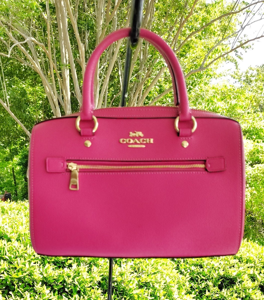 Coach Rowan SMALL C8286 Hot Pink Leather Satchel (Needs New Zipper