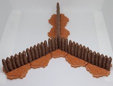 Custom 7 Dirt Tiles with Palisade Fence 3d Printed For Heroscape